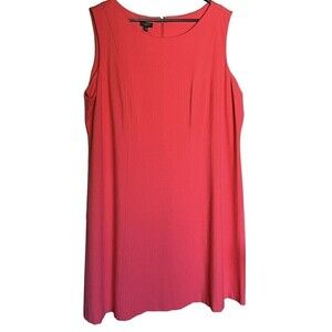Talbots Dress Womens Size 22WP Petite Sleeveless Pink Stretch Zip Up Back NEW